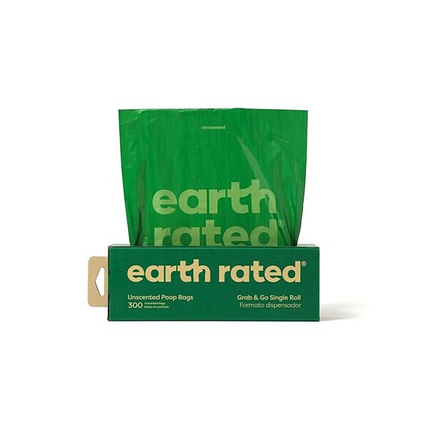 Earth Rated Unscented Poop Bag Roll |  (300 Bags)