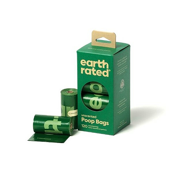 Earth Rated Unscented Poop Bag Rolls (120 Count)
