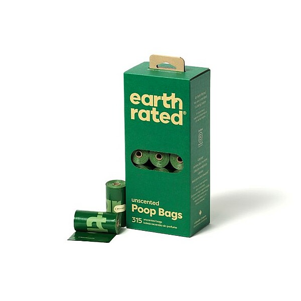 Earth Rated Unscented Refill Bags | 21 Rolls (315 bags)