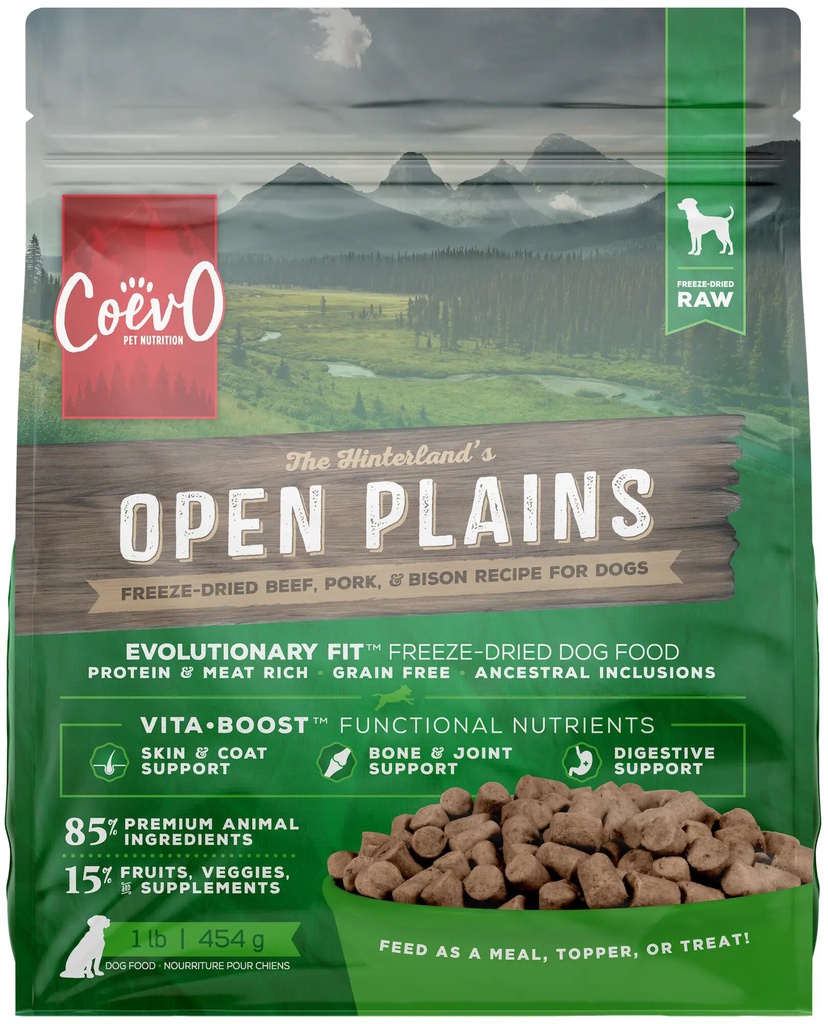 Coevo Freeze-Dried Raw Open Plains Recipe | Dogs (1lb)