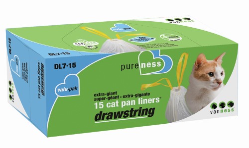 Extra Giant Drawstring Litter Pan Liners (15 pack)