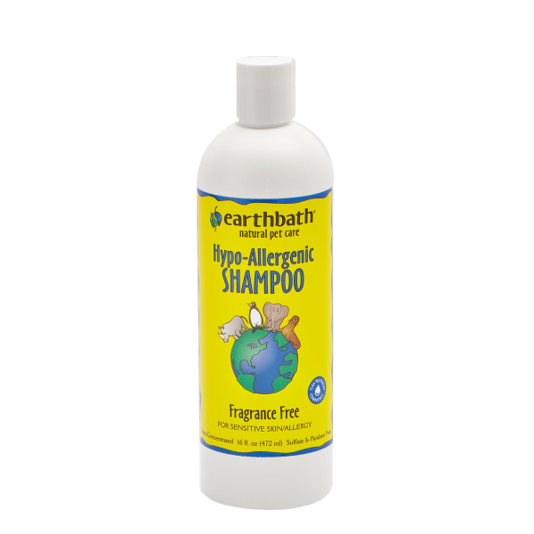 Earthbath Hypoallergenic Unscented Shampoo (16oz)