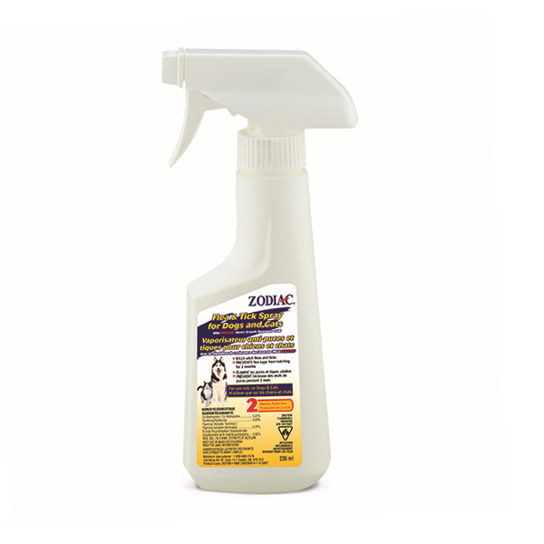 Zodiac Flea &amp; Tick Spray for Cats &amp; Dogs (236ml)