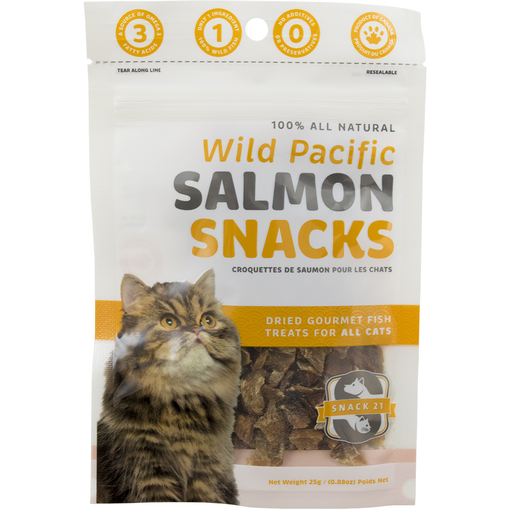 Snack 21 Wild Pacific Salmon Snacks | Cat (25g)