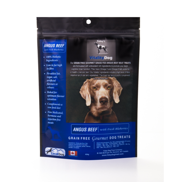 Vitality Dog Angus Beef with Fresh Blueberries (454g)