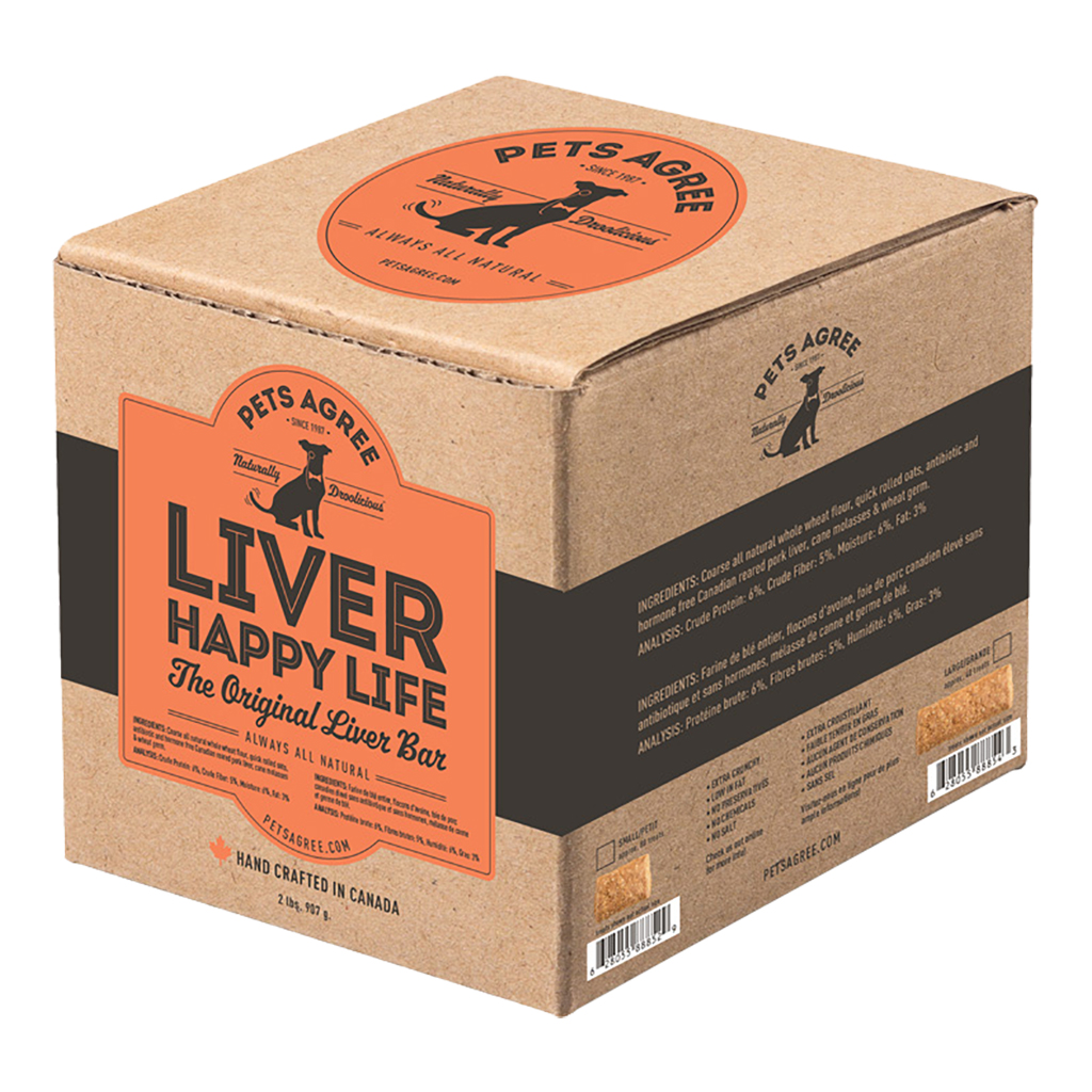 Happy Life Liver Bar Large Bite Dog Treats (2Lbs)