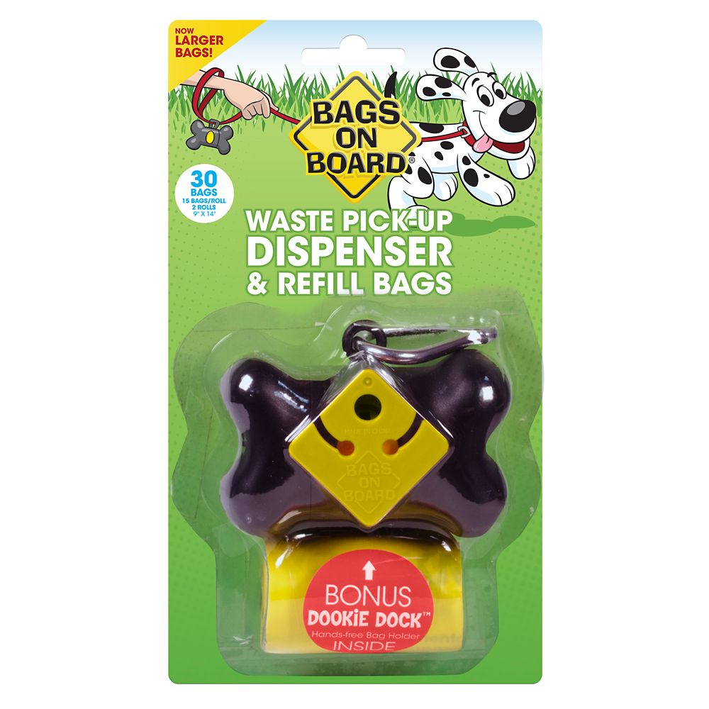 Bag's on Board Black Bone Poop Bag Dispenser