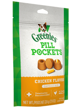 Greenies Chicken Pill Pockets | Dog (7.9oz) Capsule Size