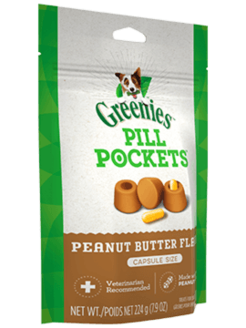 Greenies Peanut Butter Pill Pockets | Dog (7.9oz) Capsule Size