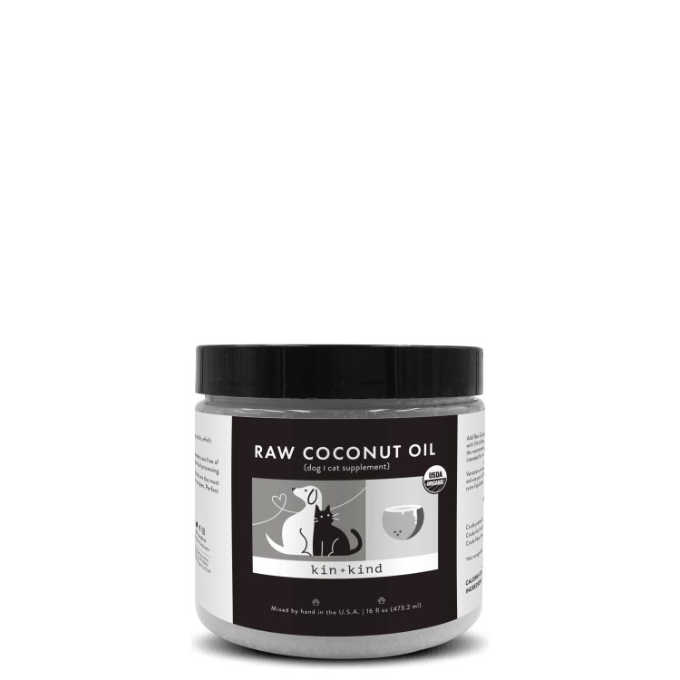 Kin + Kind Raw Coconut Oil Skin &amp; Coat Supplement (8oz)