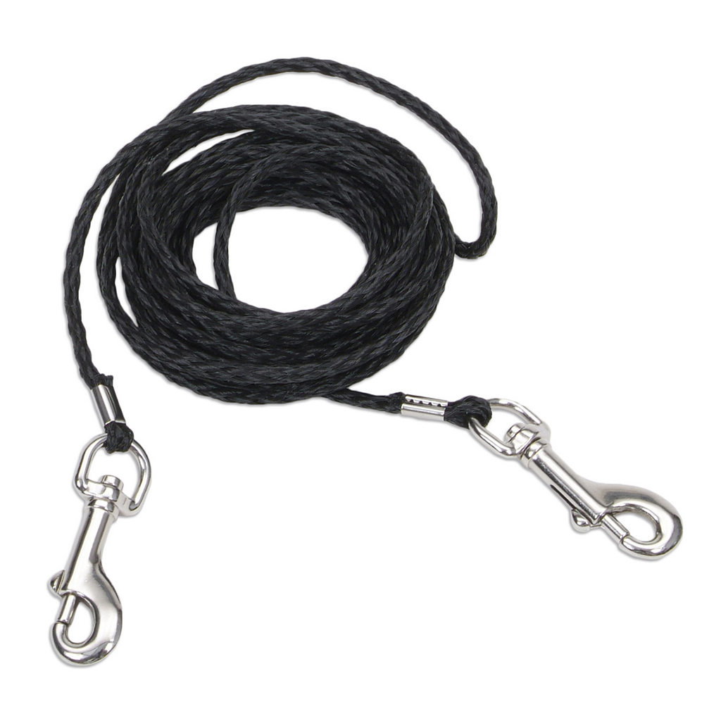 Poly Tie Out Lead 1/8&quot; Black | Cat