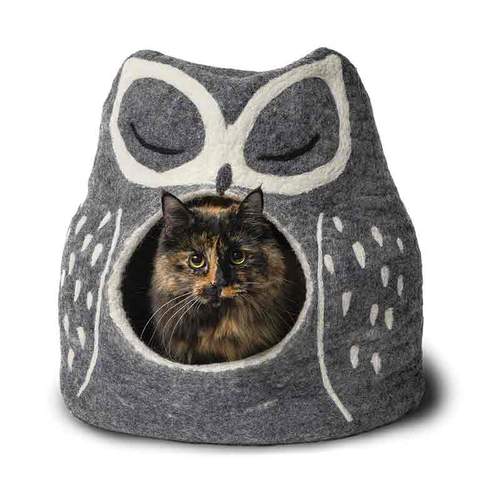 Karma Cat Owl Cave (Grey)
