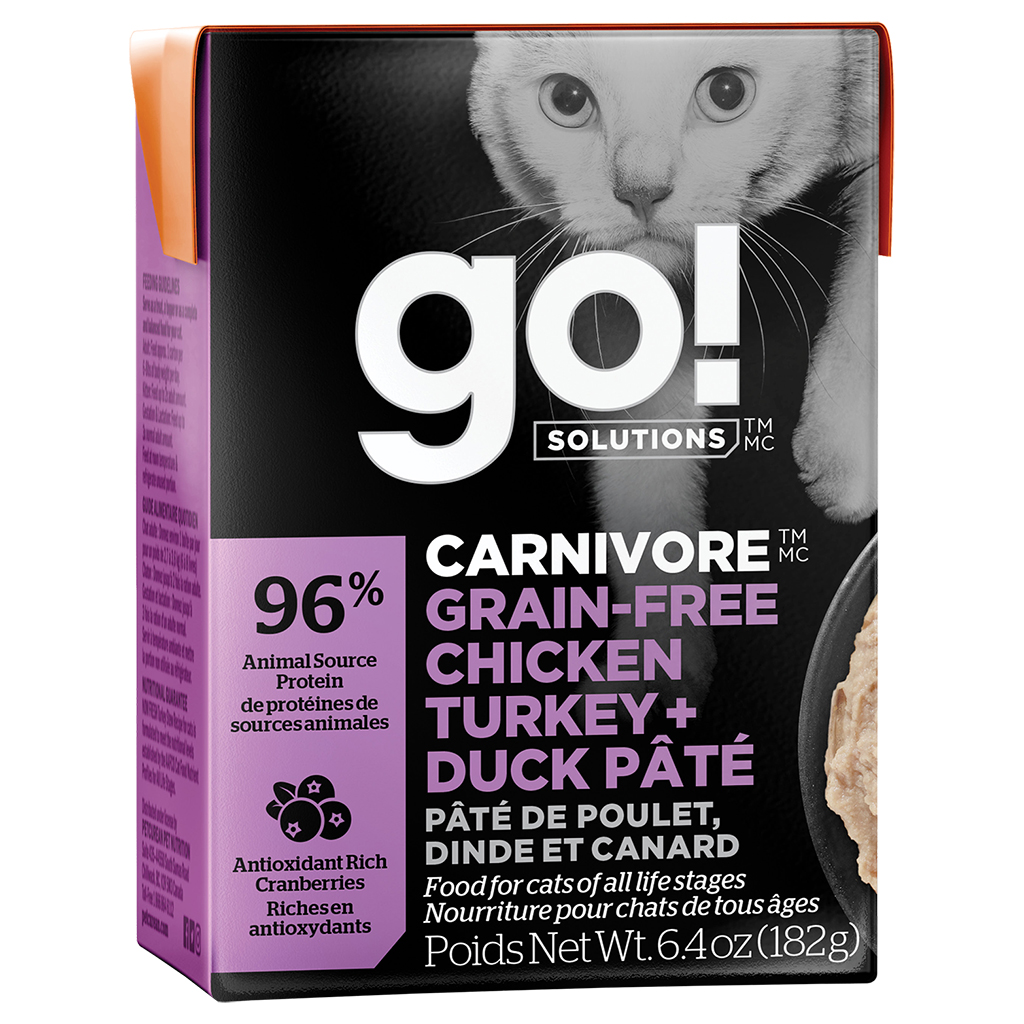 Go! Carnivore Chicken, Turkey &amp; Duck Pate | Cat (6.4oz)