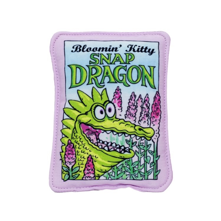 Fuzzu Bloomin Kitty Snap Dragon Seed Packet Toy