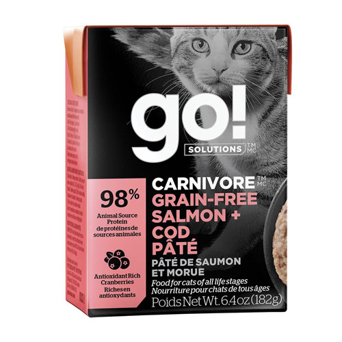 Go! Carnivore Salmon &amp; Cod Pate | Cat (6.4oz)