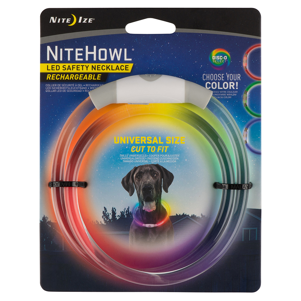 NiteHowl Rechargeable LED Safety Collar | Multi Colour