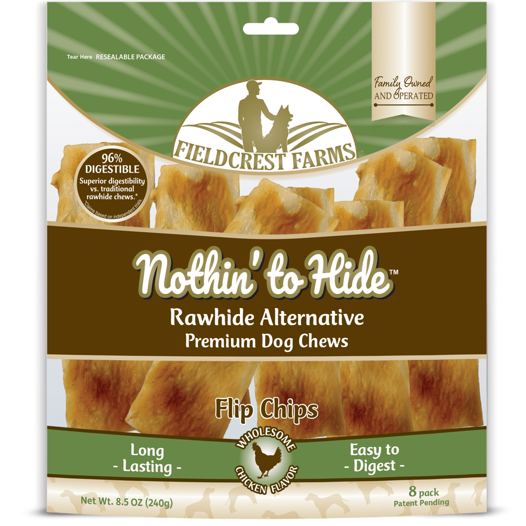 Nothin' to Hide Chicken Flip Chips | Rawhide Alternative (8pk)