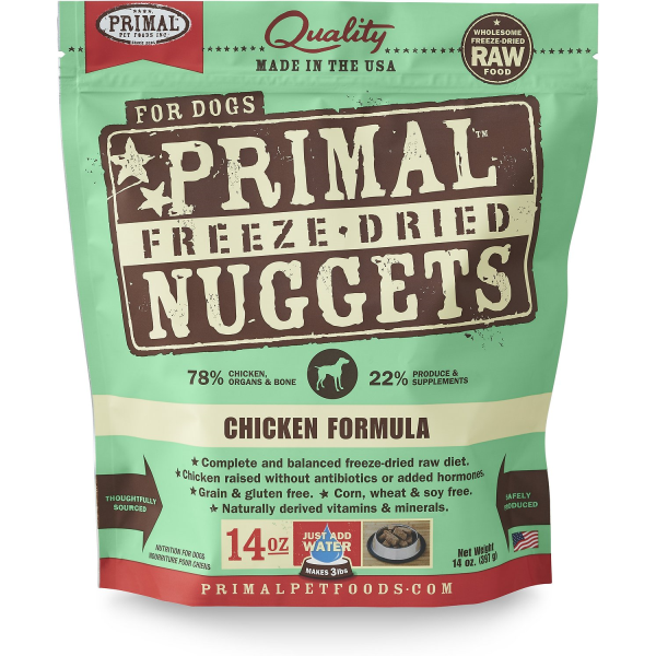 Primal Freeze Dried Nuggets - Chicken Recipe | Dog