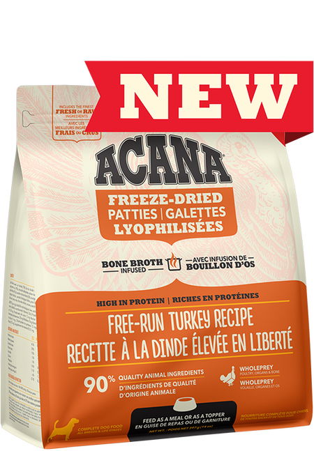 Acana Turkey Recipe Freeze-Dried Patties | Dog (397g)