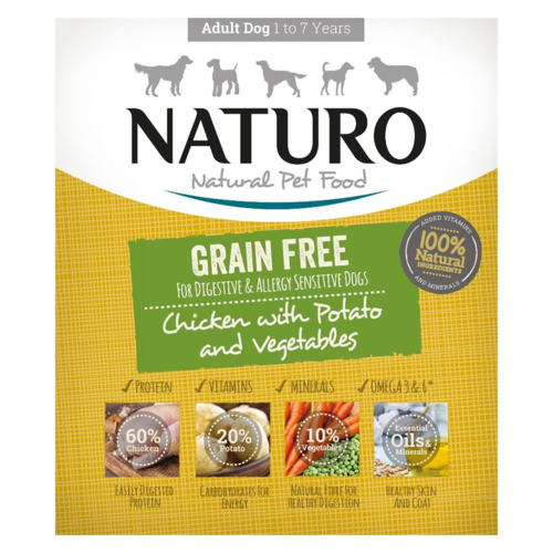 Naturo Grain Free Chicken with Potato &amp; Vegetables | Dog (400g)