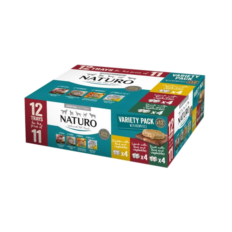Naturo Variety Pack with Brown Rice | Dog (12pk)