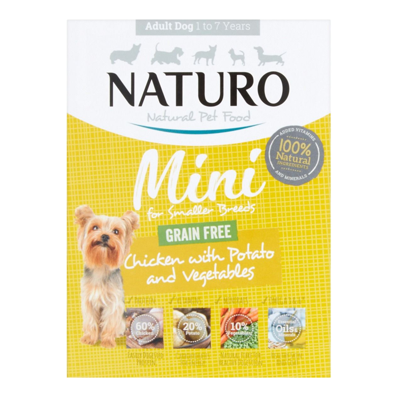Naturo Mini Grain Free Chicken with Potato &amp; Vegetables | Dog (150g)