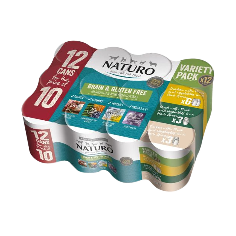 Naturo Variety Pack Grain &amp; Gluten Free Cans | Dog (12pk)