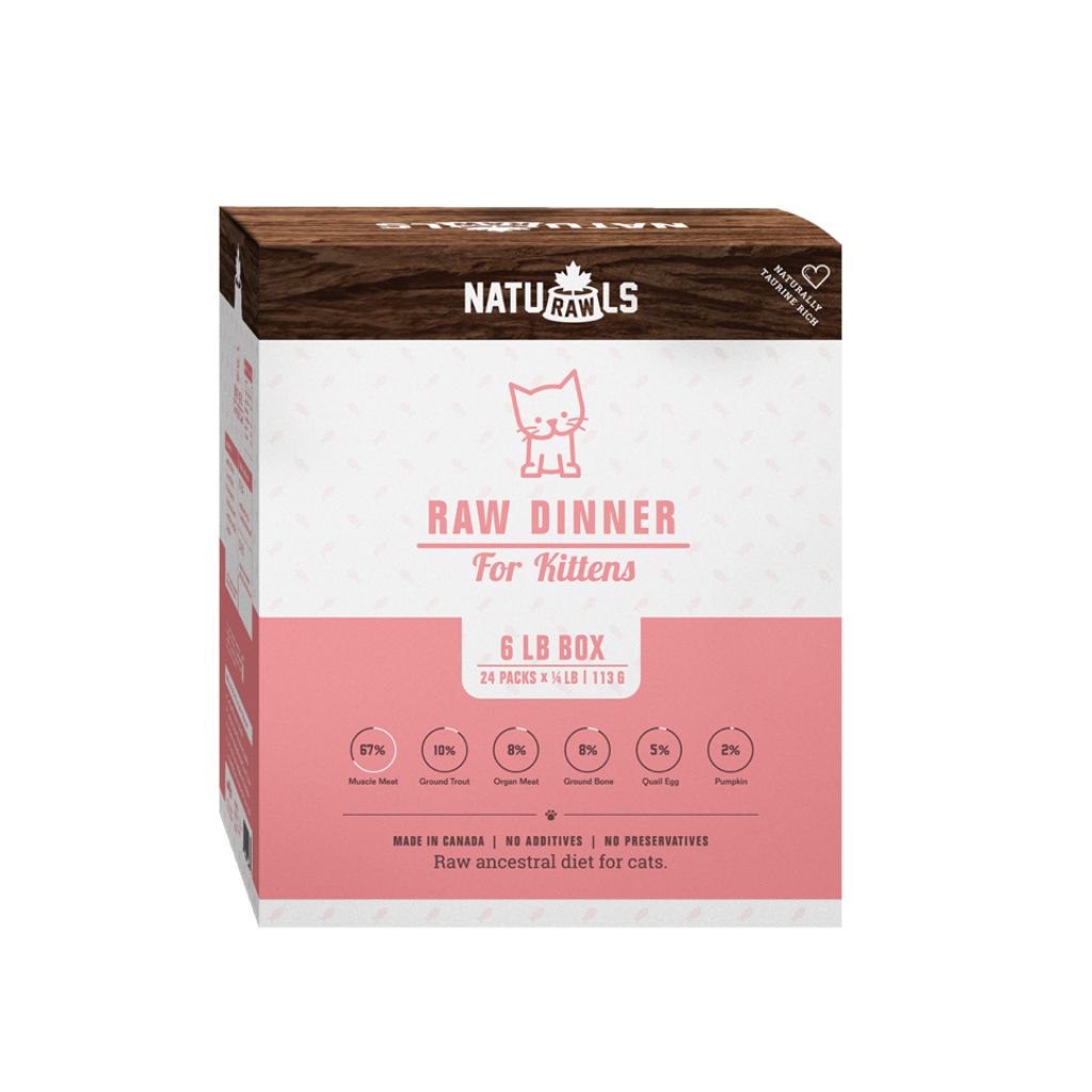 NatuRAWls Raw Diet for Kittens (1/4 Lb) - 24pk