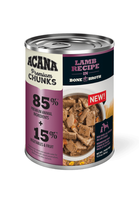 Acana Premium Chunks Lamb Recipe in Bone Broth (363g)