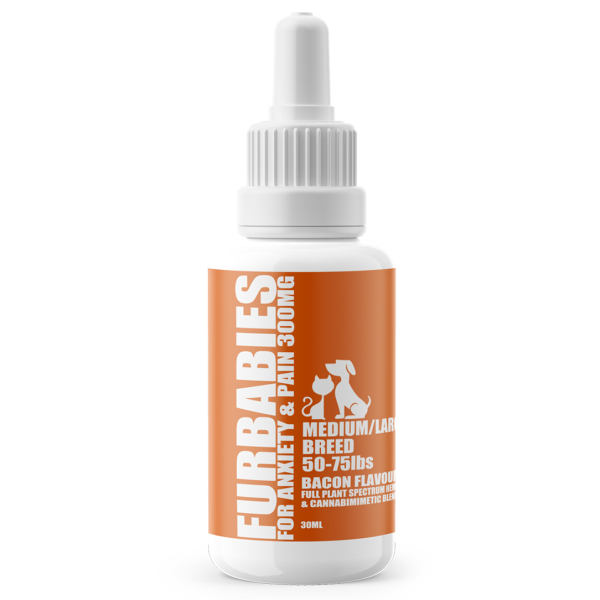FurBabies Bacon Flavour Pain-Anxiety Oral Drops | 50 - 75lbs (Dog)