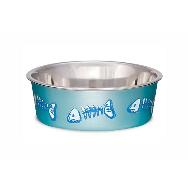 Bella Bowls Ocean Blue Skeleton | Cat &amp; Small Dog