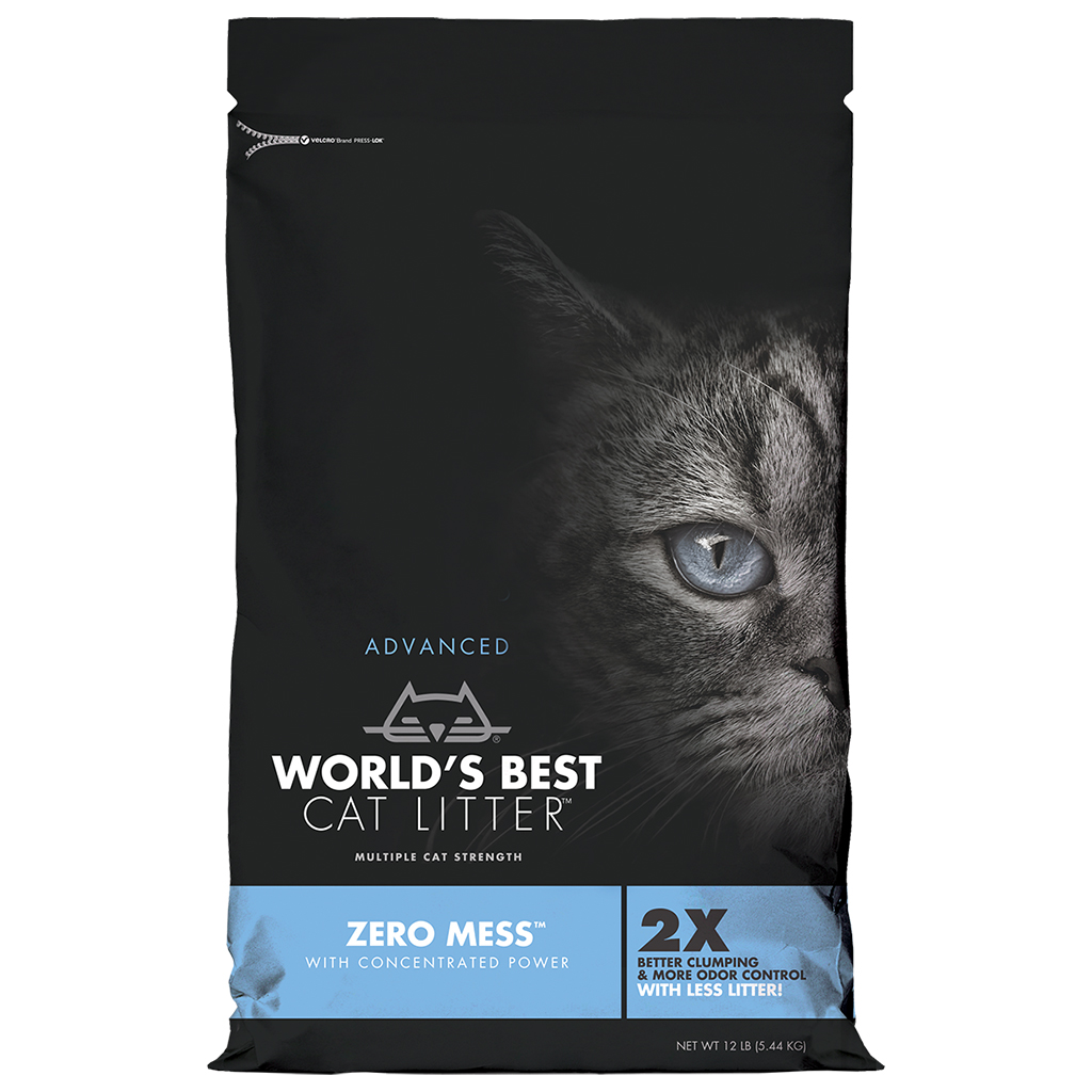World's Best Zero Mess Cat Litter | Unscented (12lbs)