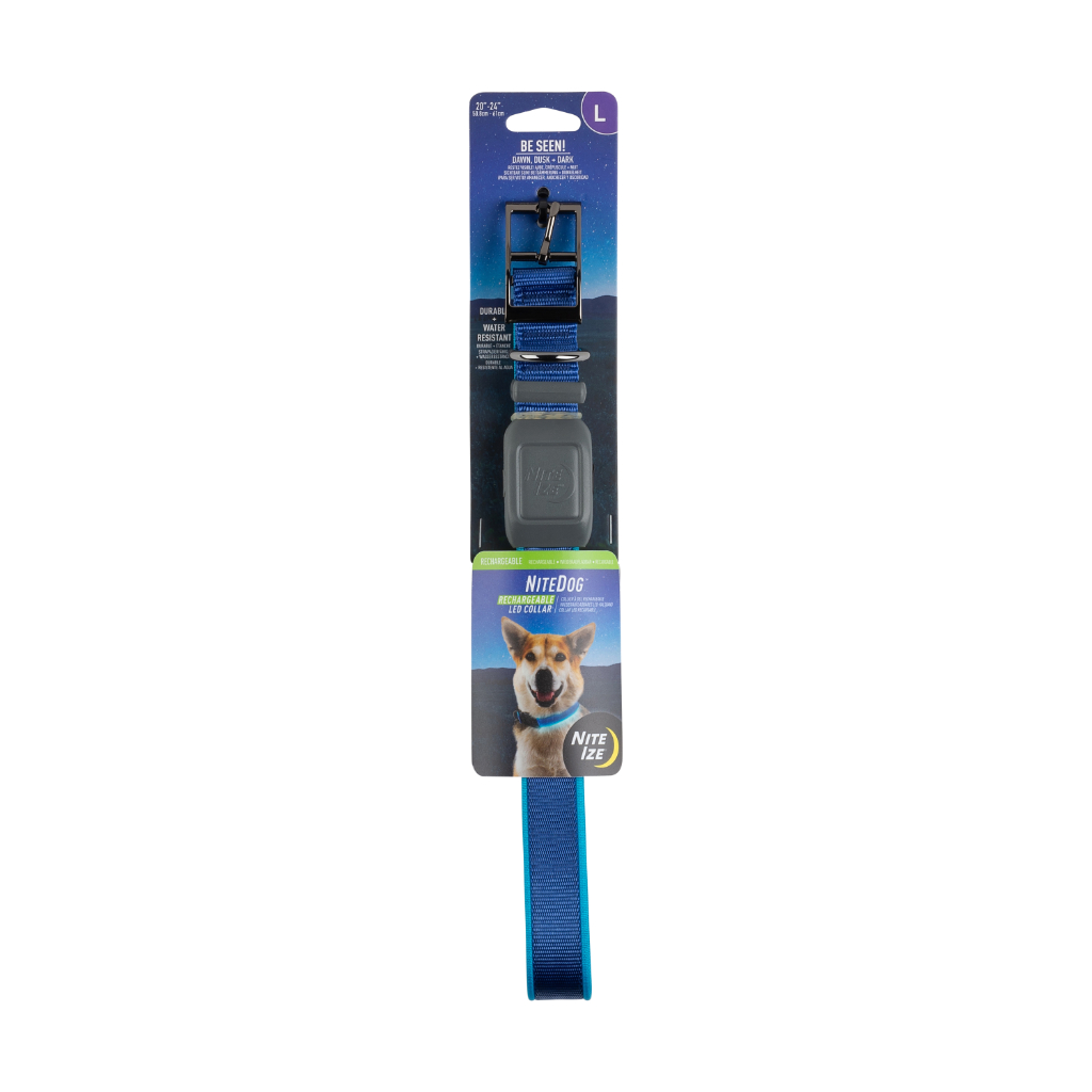 Nite Ize NiteDog Rechargeable LED Dog Collar | Blue