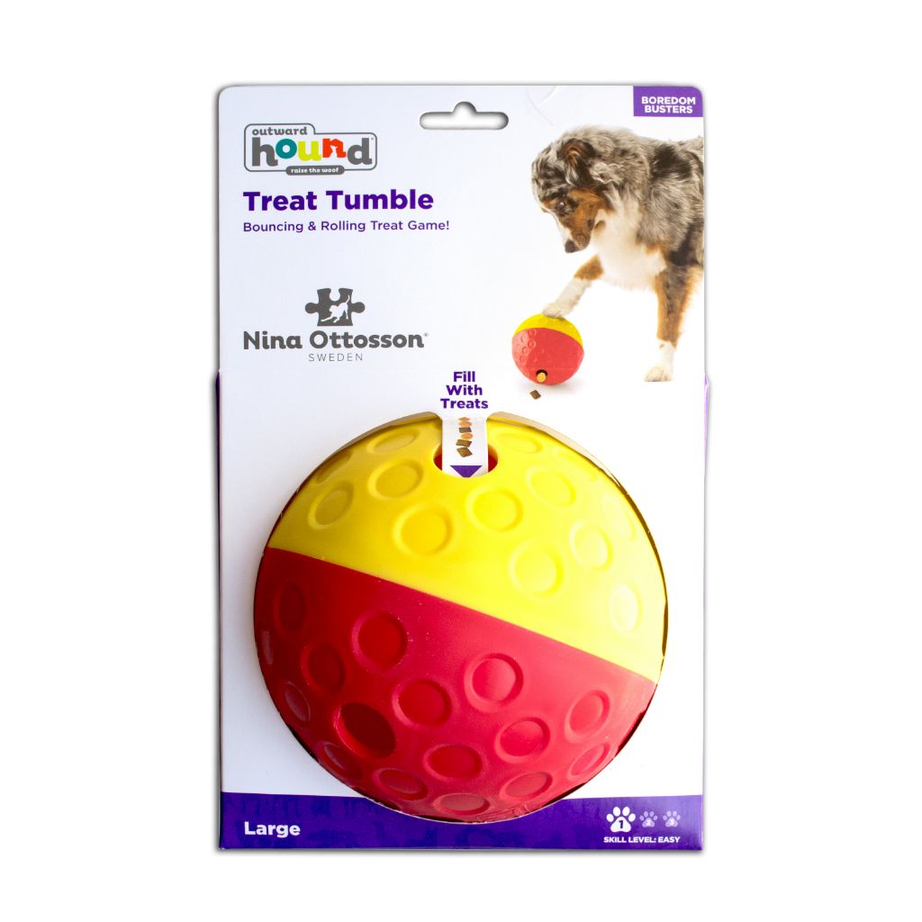 Nina Ottosson Treat Tumble Ball | Dog Puzzle (Level 1)