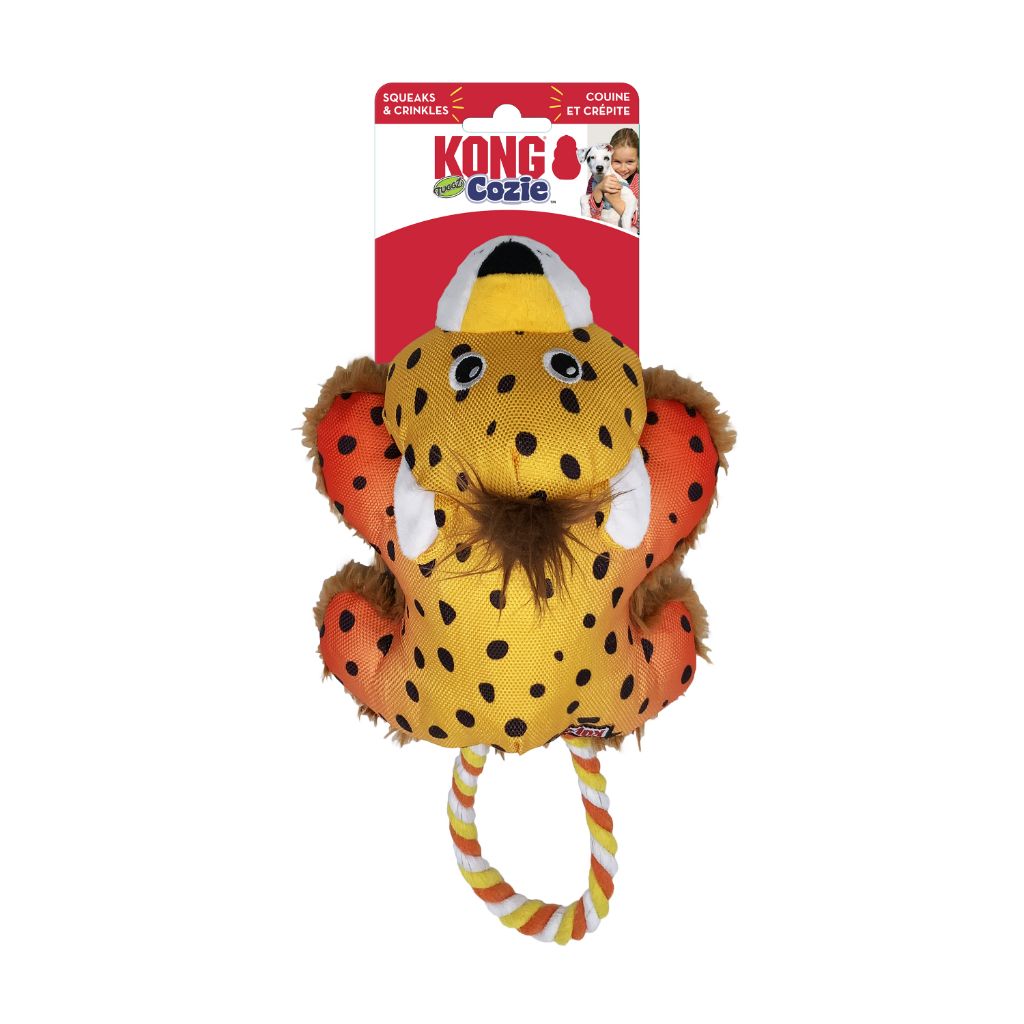 Kong Cozie Tuggz | Cheetah