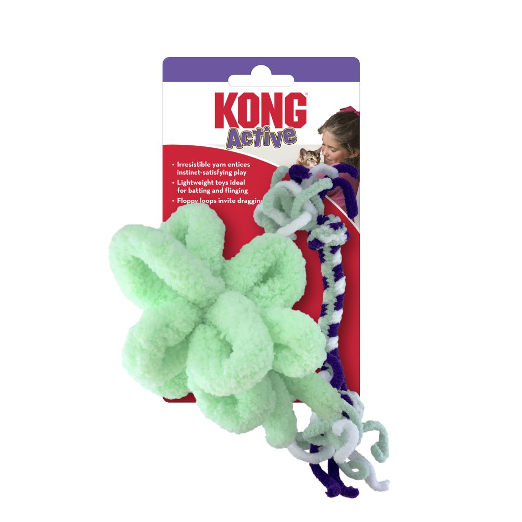 Kong Active Rope Mint &amp; Purple | Cat (2pk)