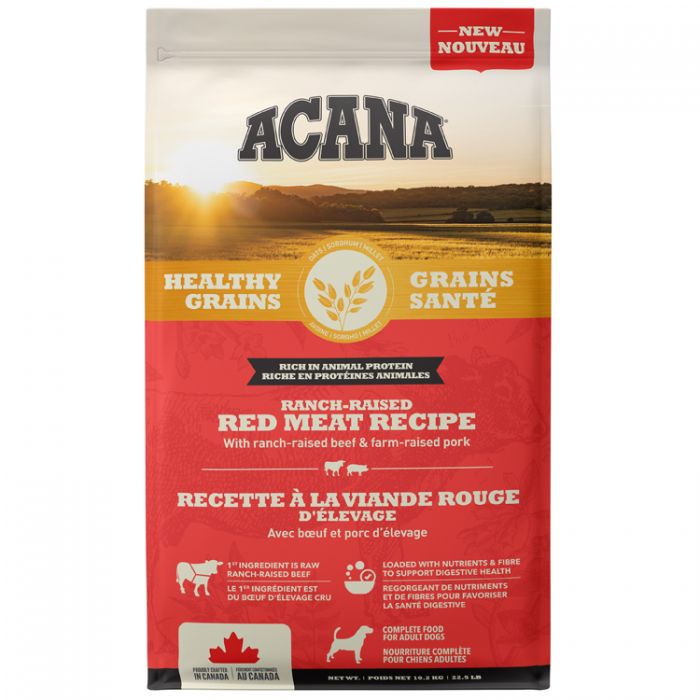 Acana Healthy Grains Red Meat Recipe | Adult 10.2kg