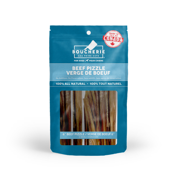 Boucherie Beef Pizzle | 6&quot; Bully Sticks (6pk)