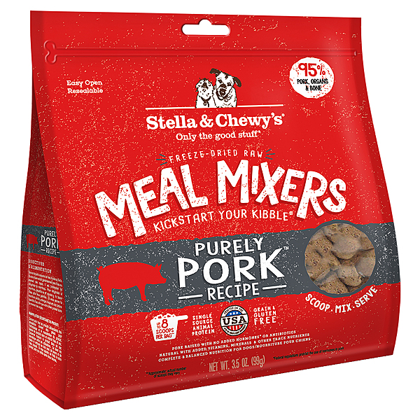 Stella &amp; Chewy's Purely Pork Freeze Dried Meal Mixers | Dog