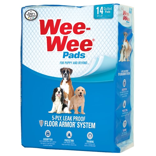 Wee-Wee Absorbent Dog Pads (14 Pack)