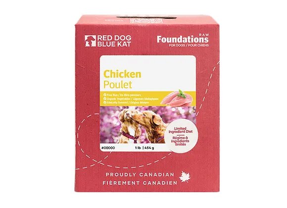 Red Dog Blue Kat Foundations Chicken Recipe | Dog (4 x 1/4lb)