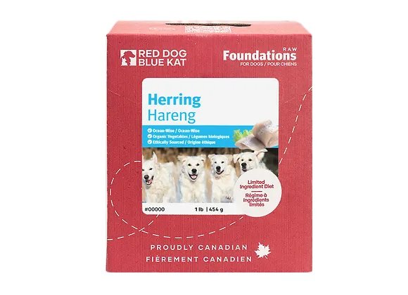 Red Dog Blue Kat Foundations Herring | Dog (4 x 1/4lb)