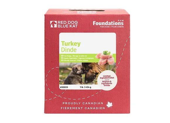 Red Dog Blue Kat Foundations Turkey | Dog (4 x 1/4lb)