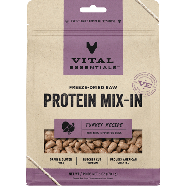Vital Essentials Protein Mix-In Turkey Toppers | Dog (6oz)