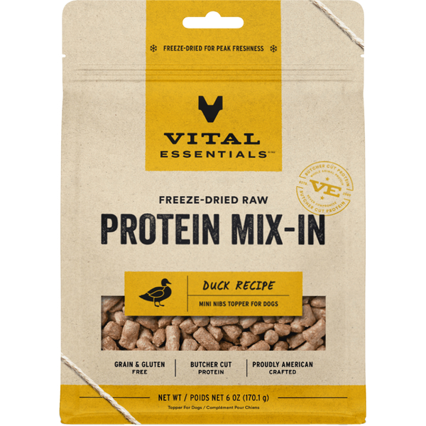 Vital Essentials Protein Mix-In Duck Toppers  | Dog (6oz)