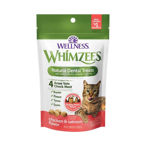 Whimzees Chicken &amp; Salmon Flavor Dental Treats | Cat