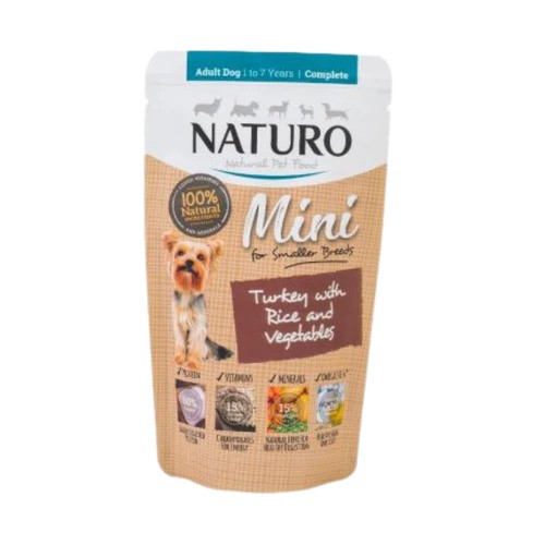 Naturo Mini Turkey with Rice &amp; Vegetables | Pouch (150g)