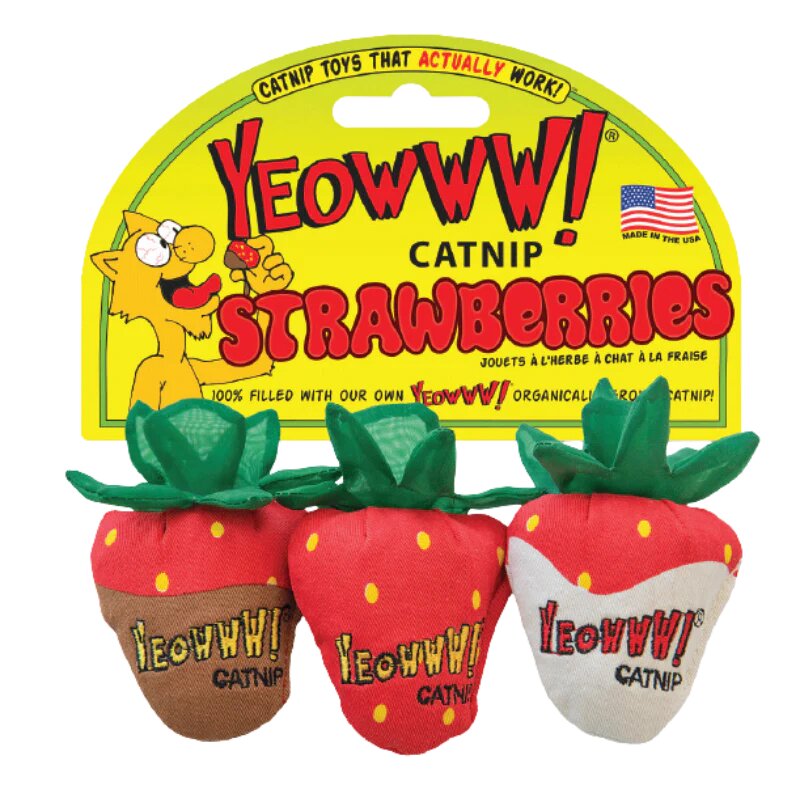Yeowww! - Strawberries | Cat Toy (3pk)