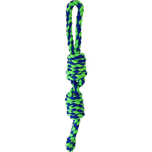 Knotty Loop Blue &amp; Green Rope &amp; Handle (20&quot;)