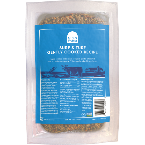 Open Farm Gently Cooked Surf &amp; Turf Recipe | Dog